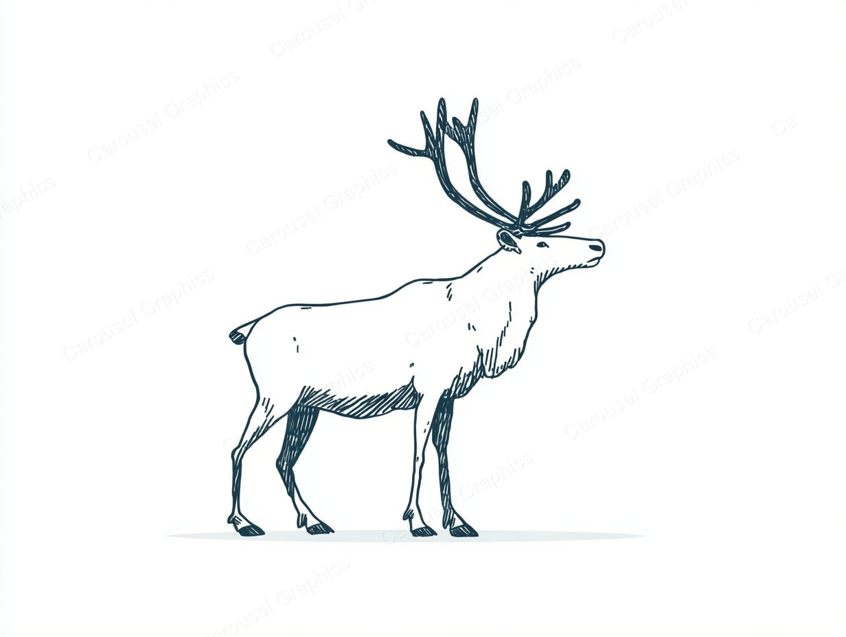 Reindeer Vector Graphic preview