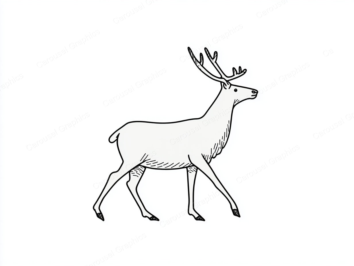 Reindeer Vector Graphic preview