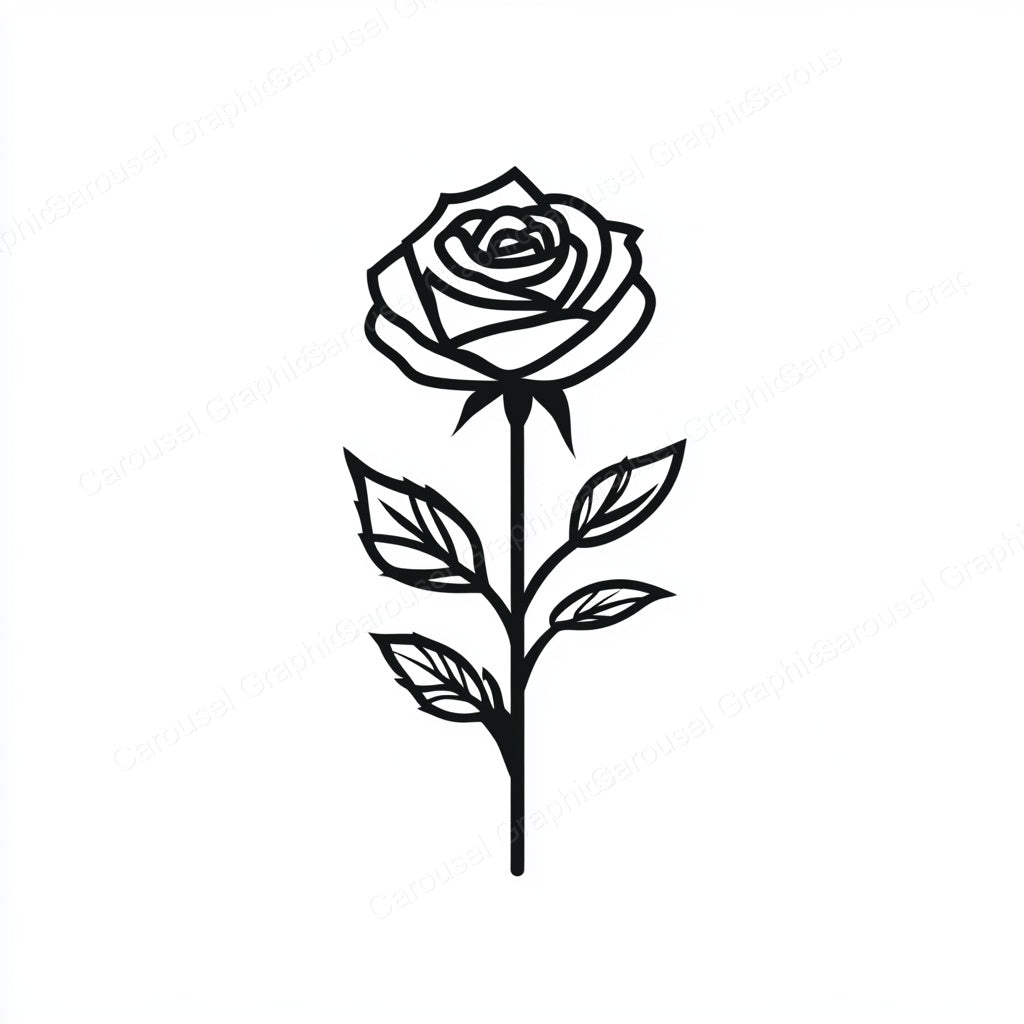 Rose Vector Graphic preview
