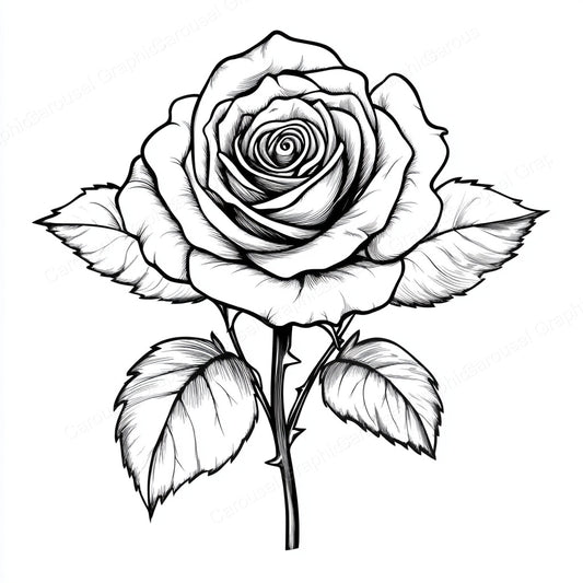 Rose Vector Graphic preview