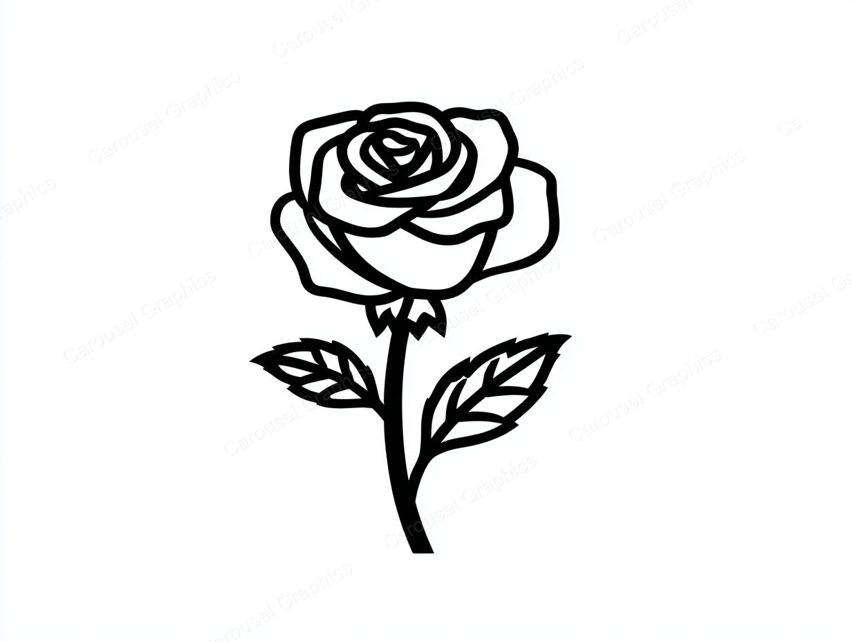 Rose Vector Graphic preview