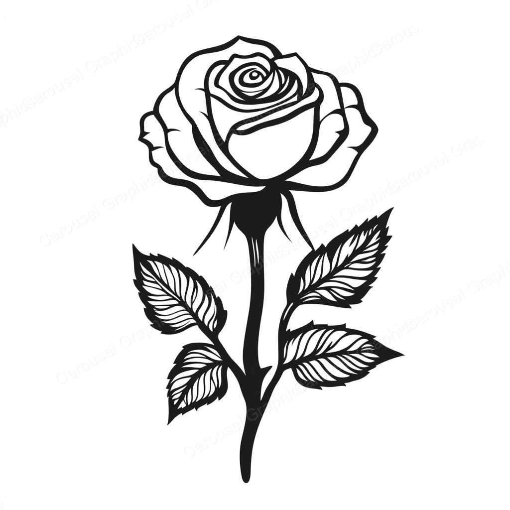 Rose Vector Graphic preview