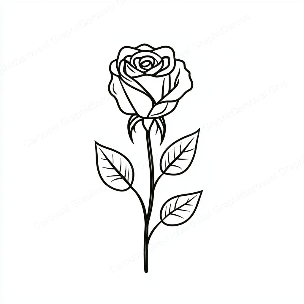 Rose Vector Graphic preview