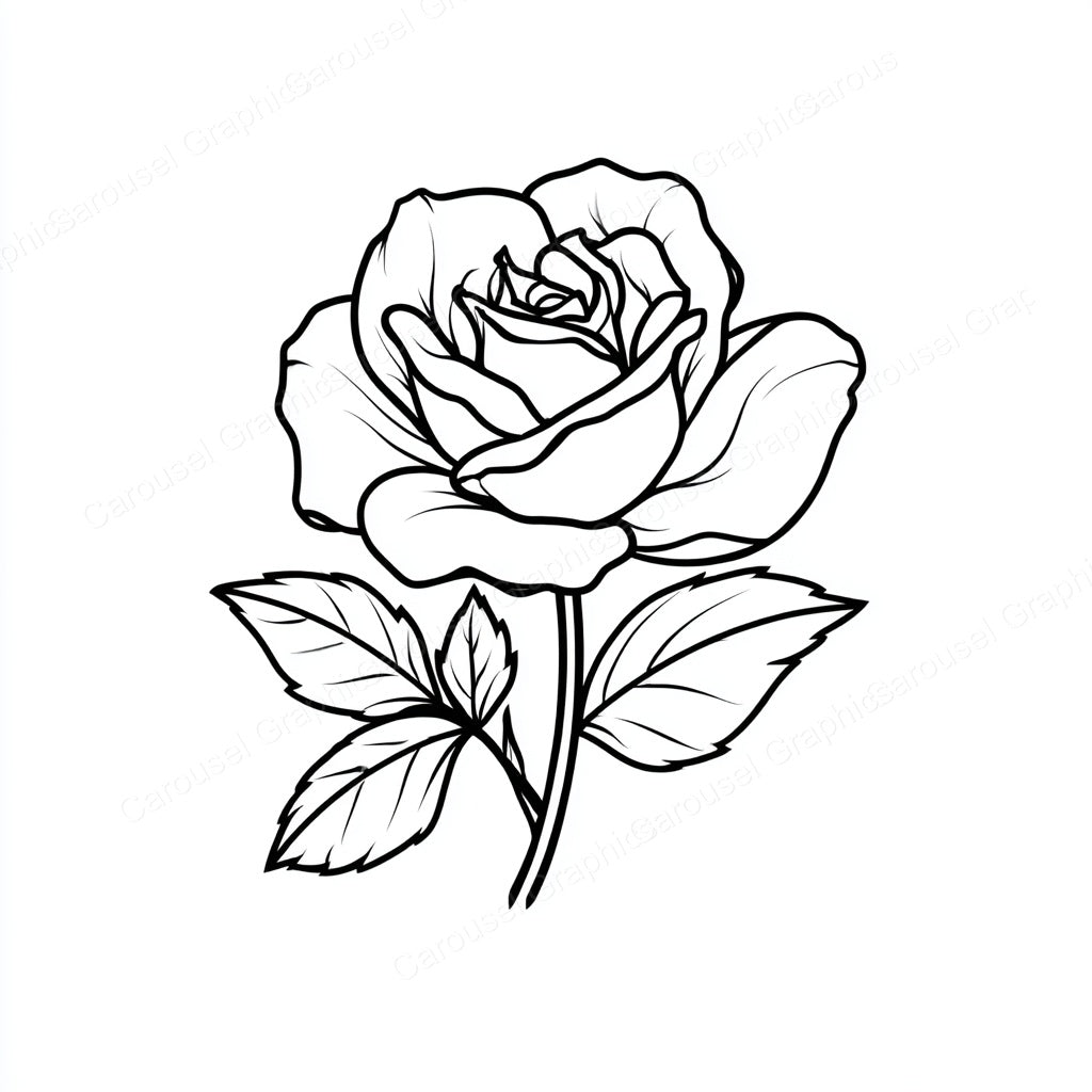 Rose Vector Graphic preview