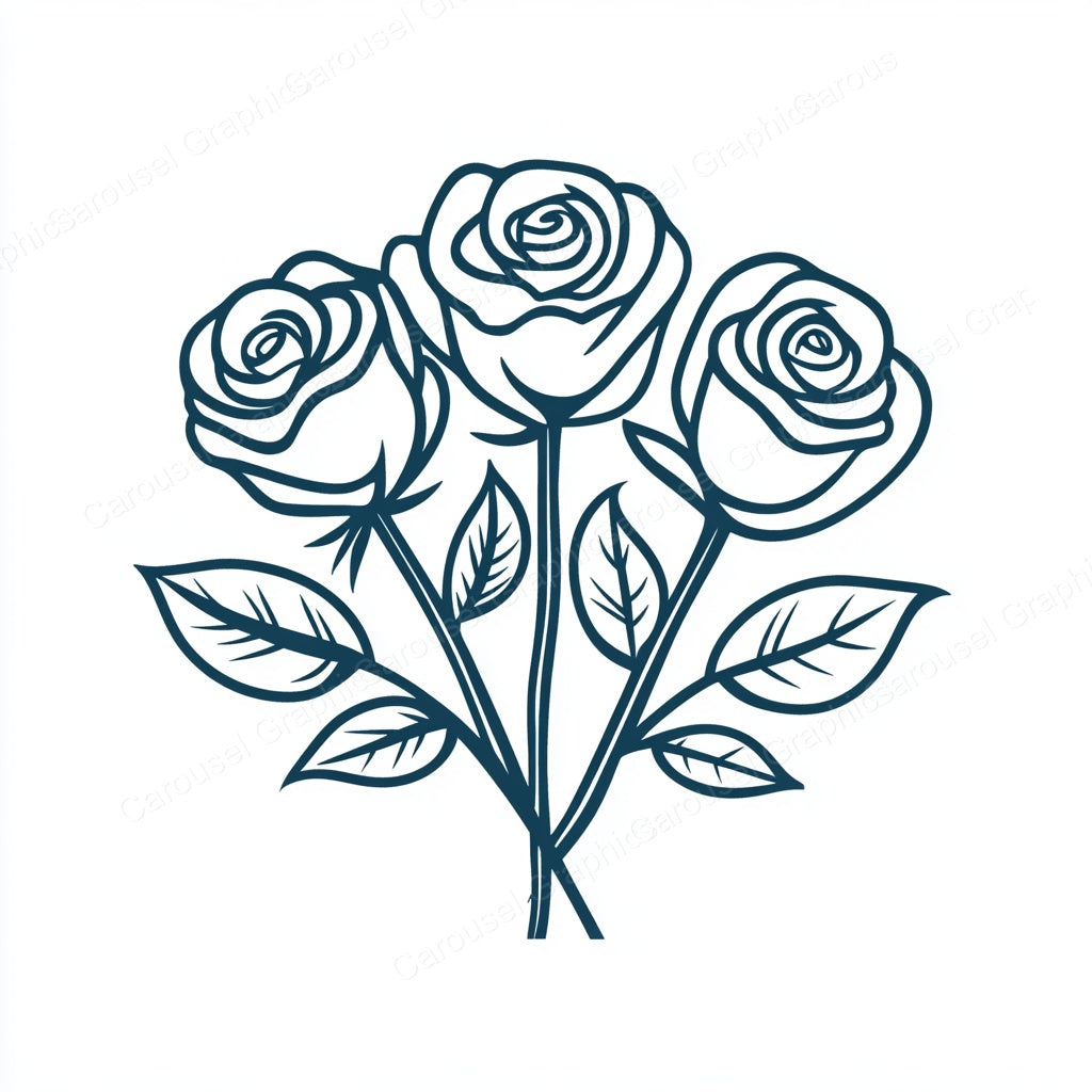 Rose Vector Graphic preview