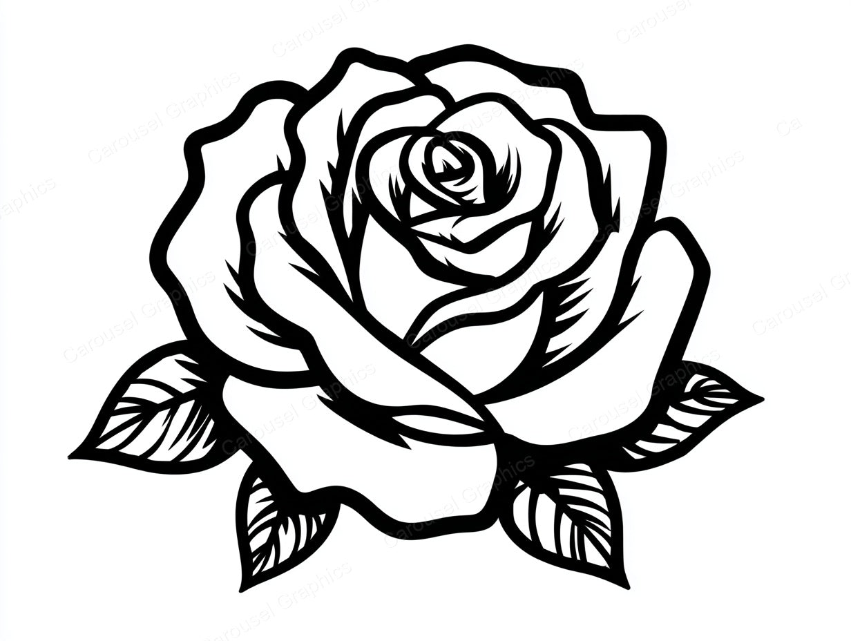 Rose Vector Graphic preview