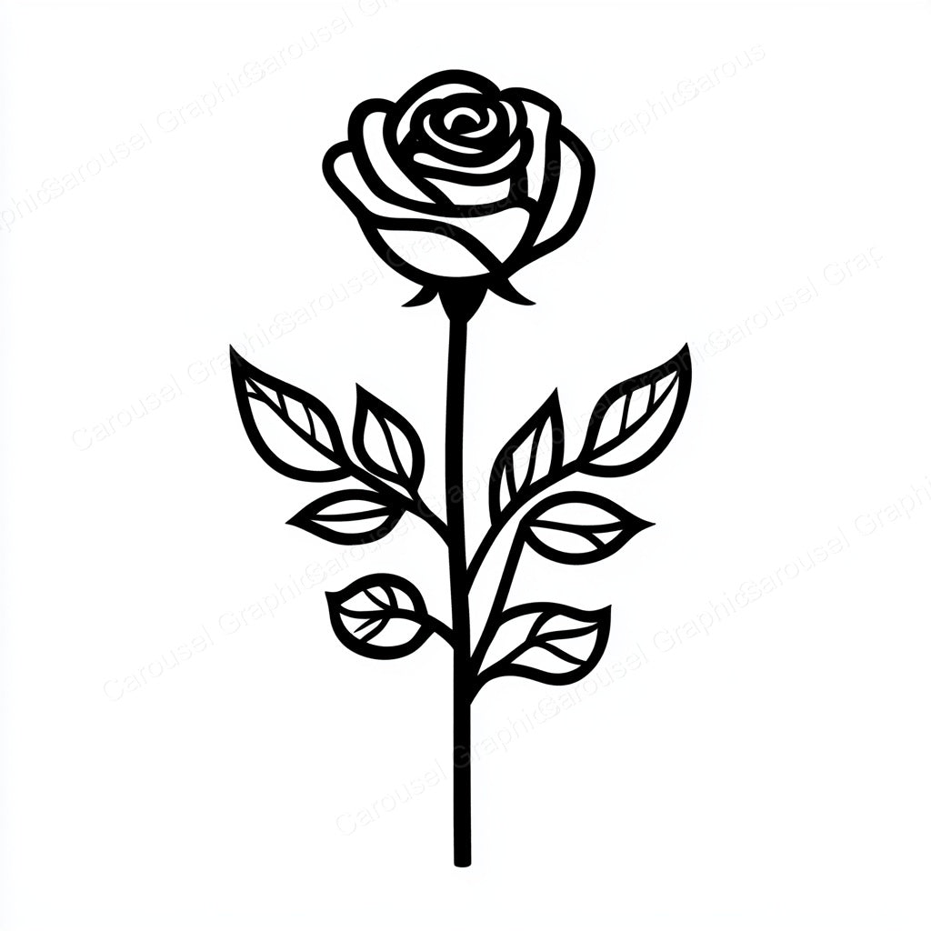 Rose Vector Graphic preview