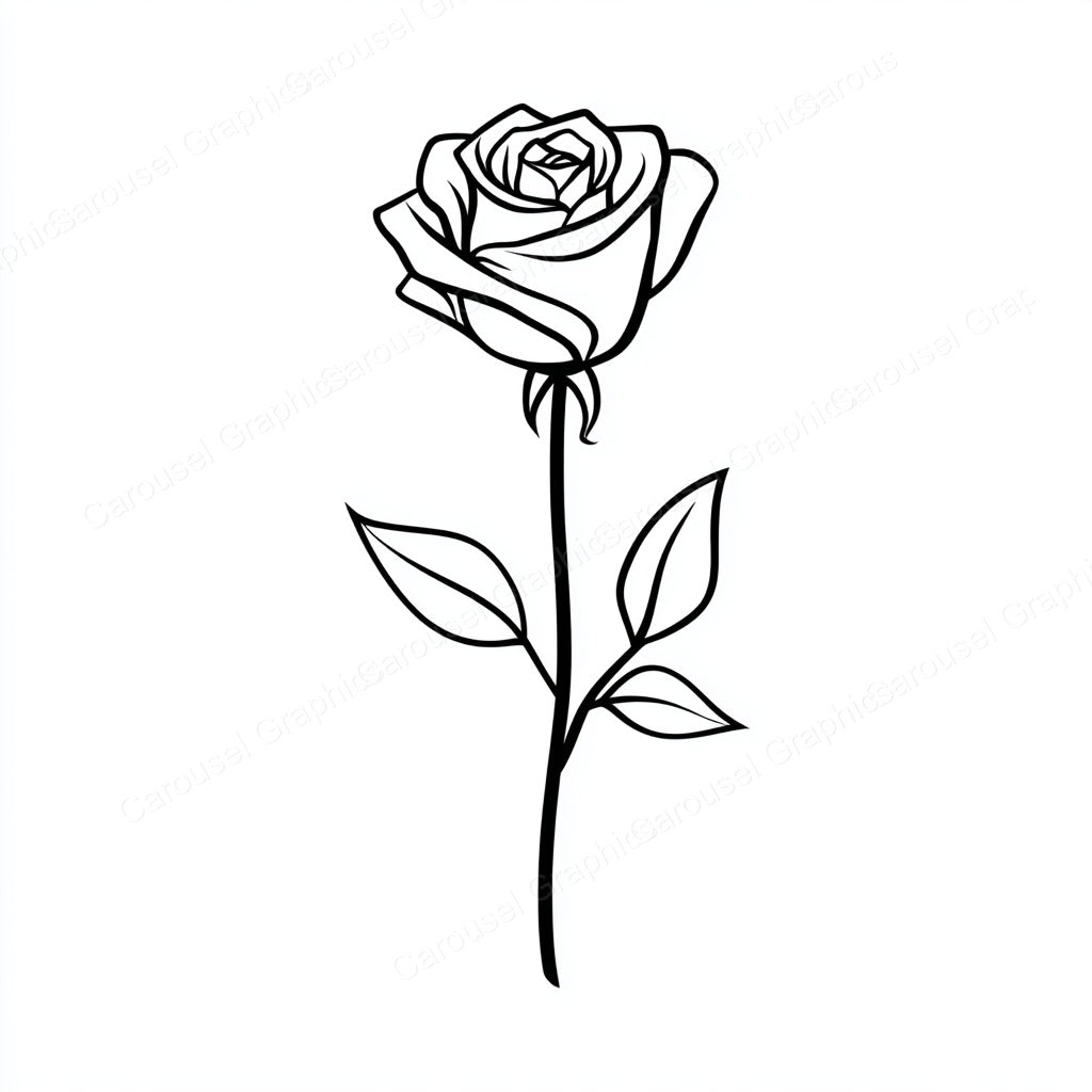 Rose Vector Graphic preview