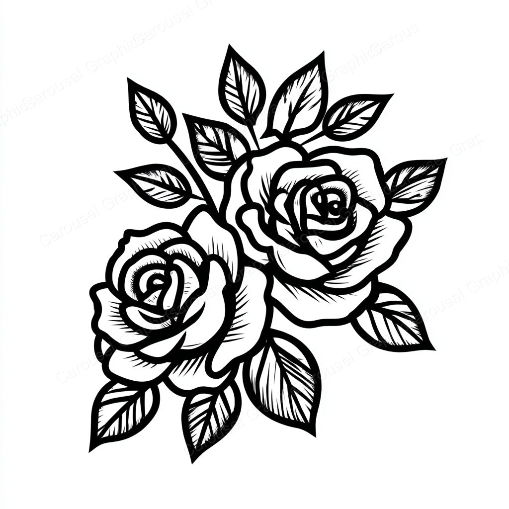 Rose Vector Graphic preview
