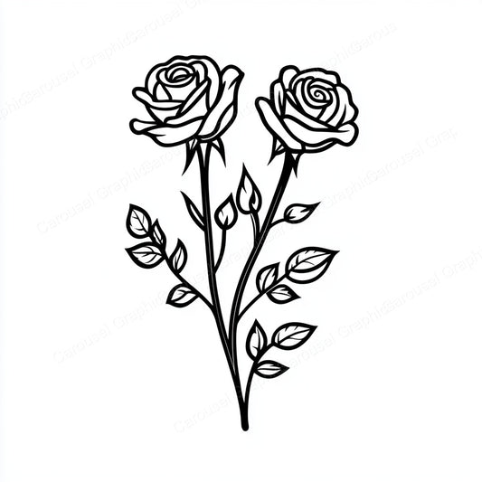 Rose Vector Graphic preview