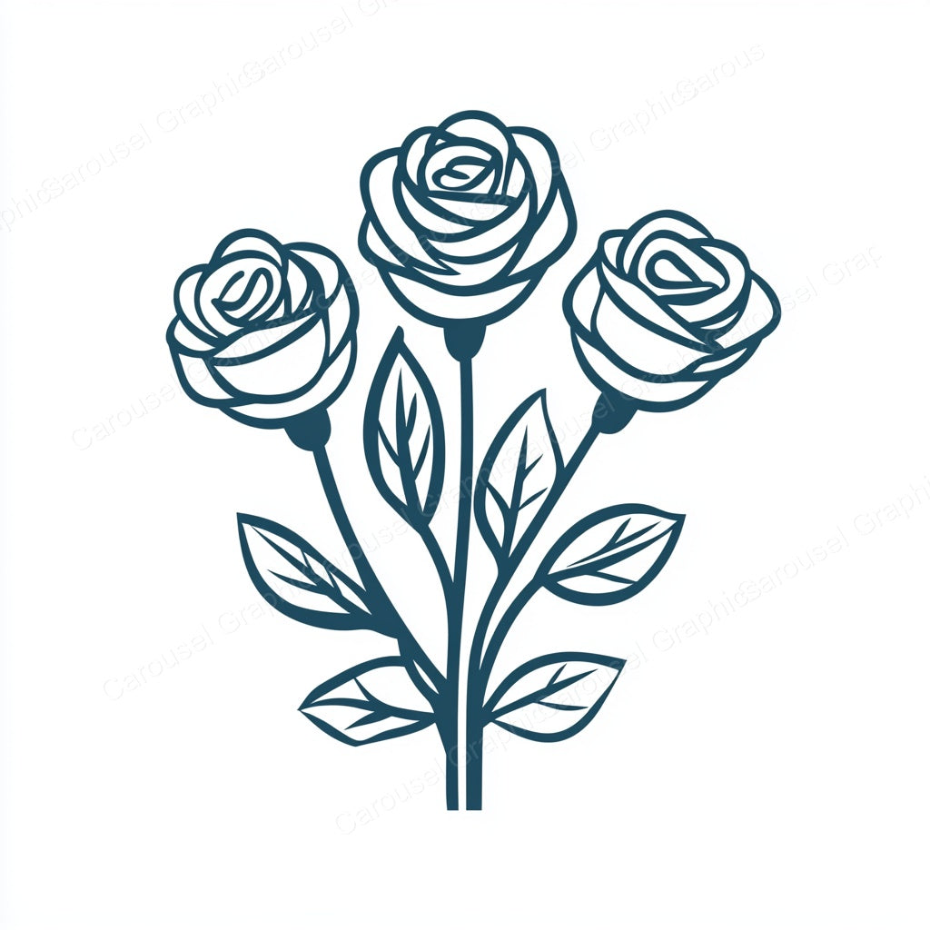 Rose Vector Graphic preview