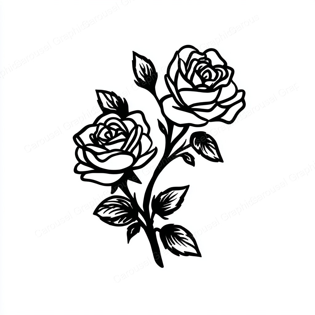 Rose Vector Graphic preview