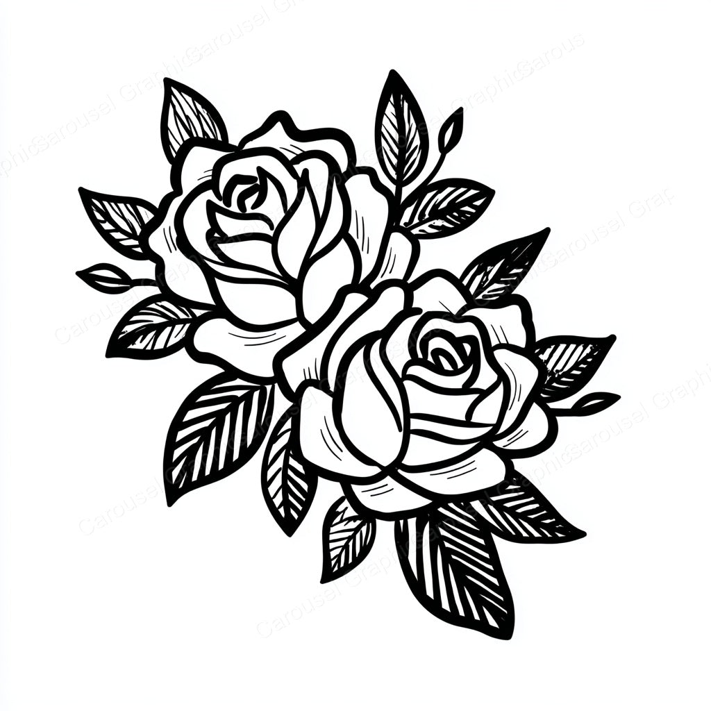 Rose Vector Graphic preview