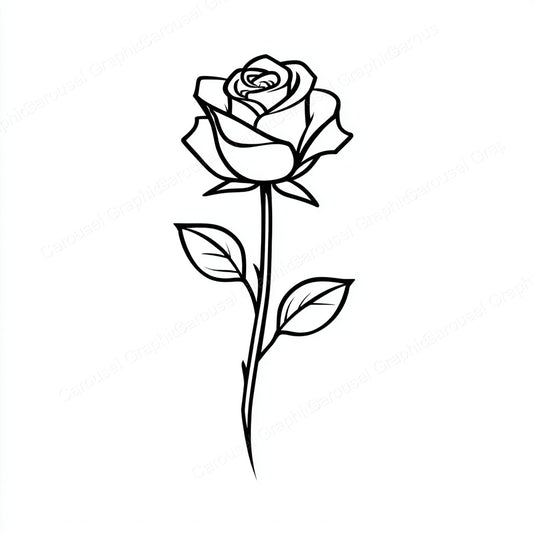 Rose Vector Graphic preview