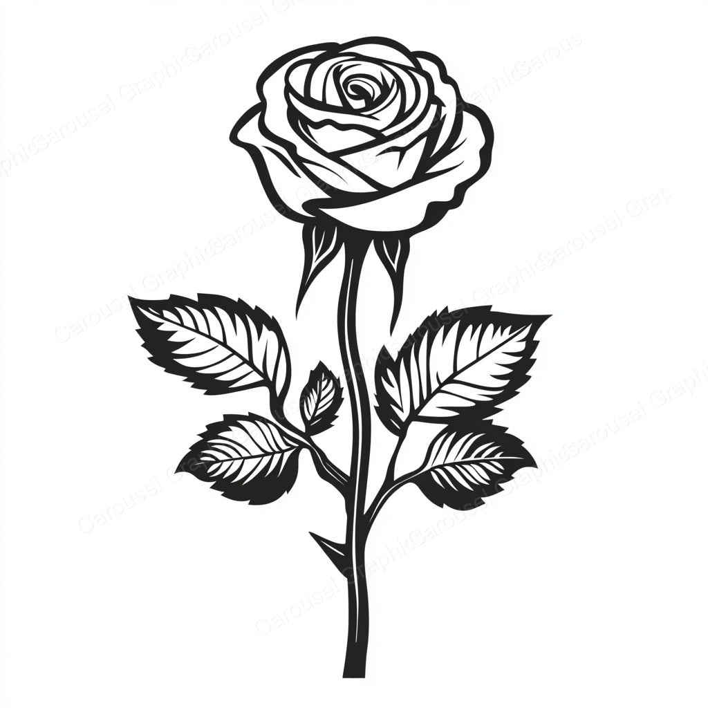 Rose Vector Graphic preview