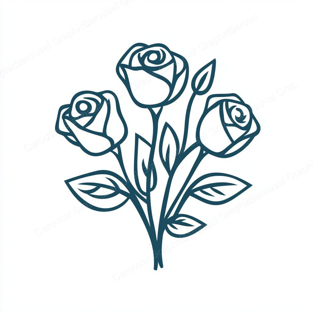 Rose Vector Graphic preview