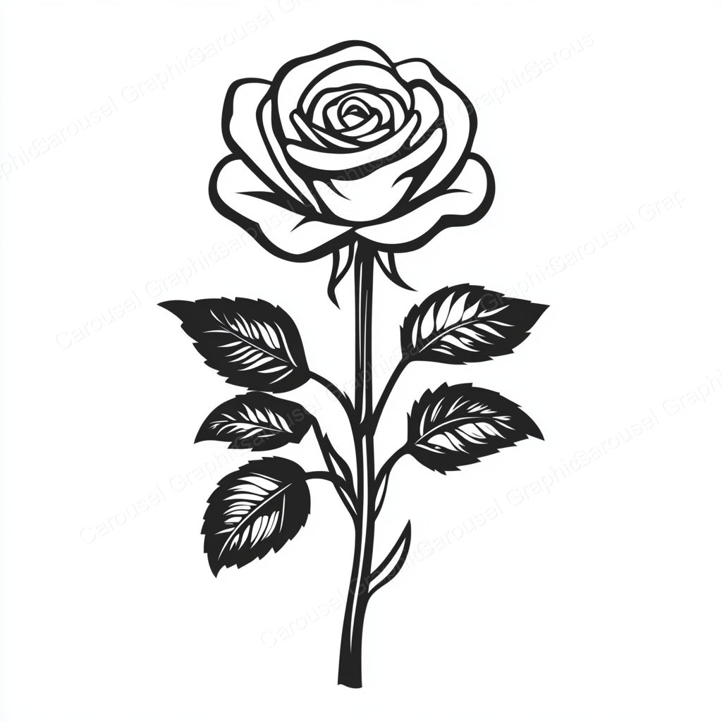 Rose Vector Graphic preview