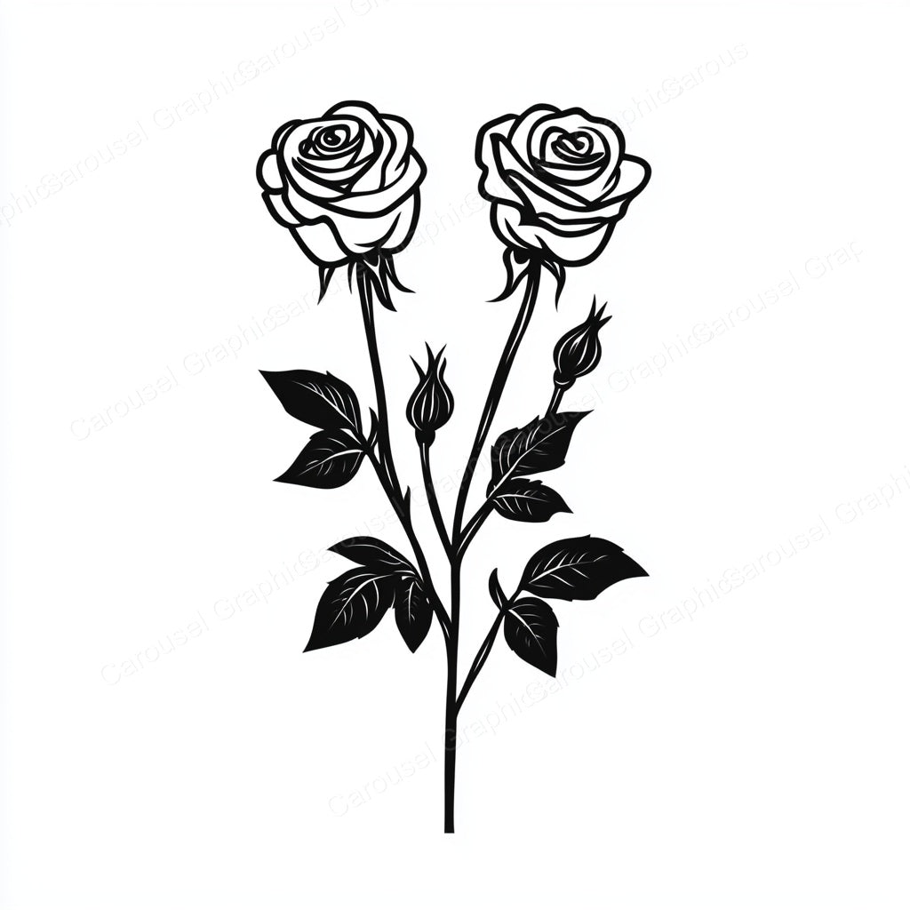 Rose Vector Graphic preview