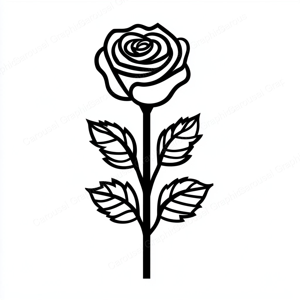 Rose Vector Graphic preview