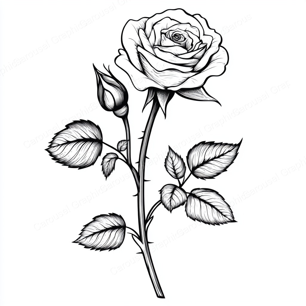 Rose Vector Graphic preview