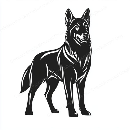 German Shepherd Vector Graphic preview