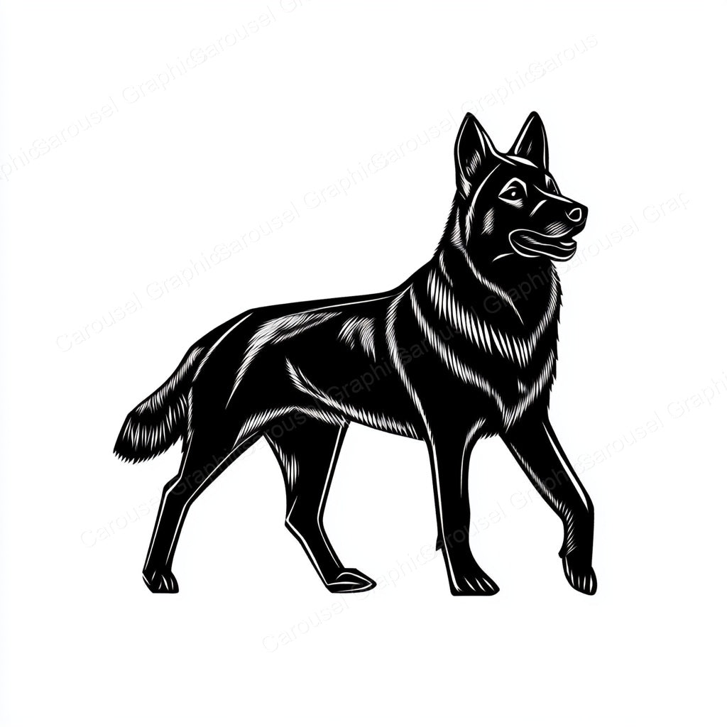 German Shepherd Vector Graphic preview