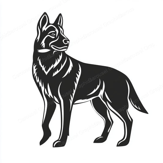 German Shepherd Vector Graphic preview