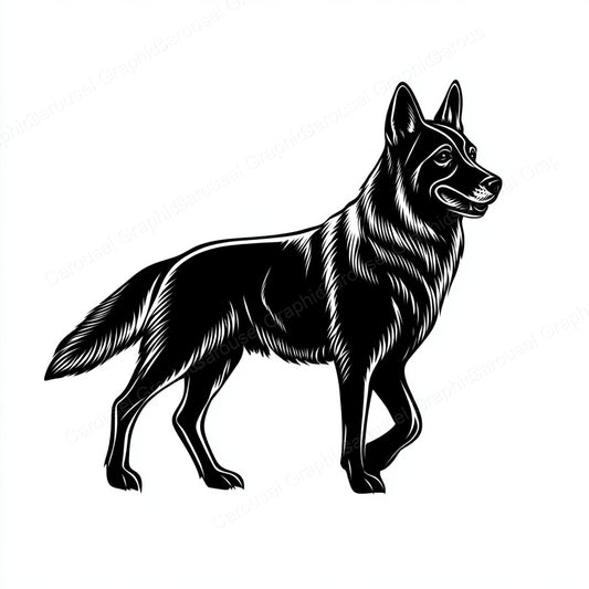 German Shepherd Vector Graphic preview