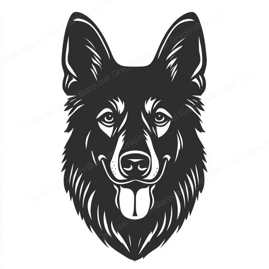 German Shepherd Vector Graphic preview