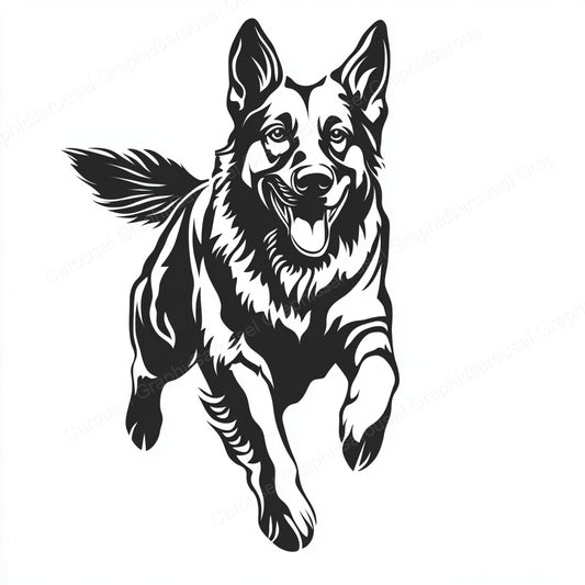 German Shepherd Vector Graphic preview