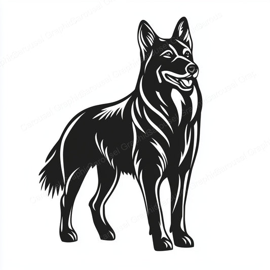 German Shepherd Vector Graphic preview