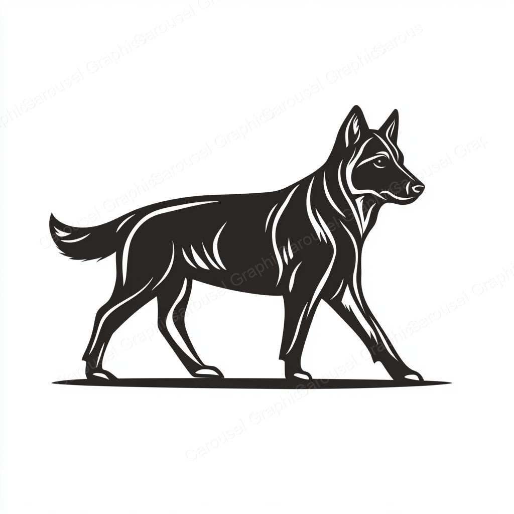 German Shepherd Vector Graphic preview