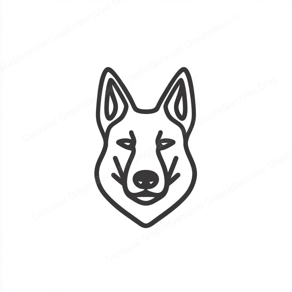 German Shepherd Vector Graphic preview