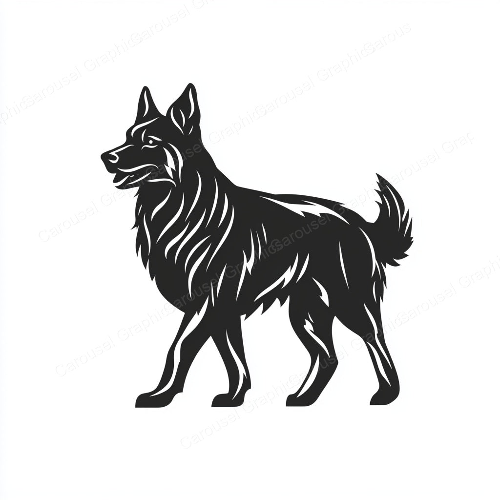 German Shepherd Vector Graphic preview
