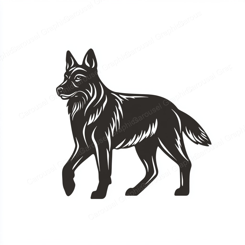German Shepherd Vector Graphic preview