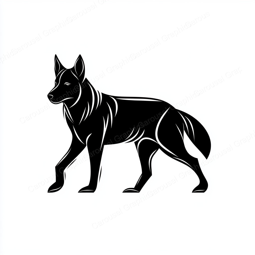 German Shepherd Vector Graphic preview
