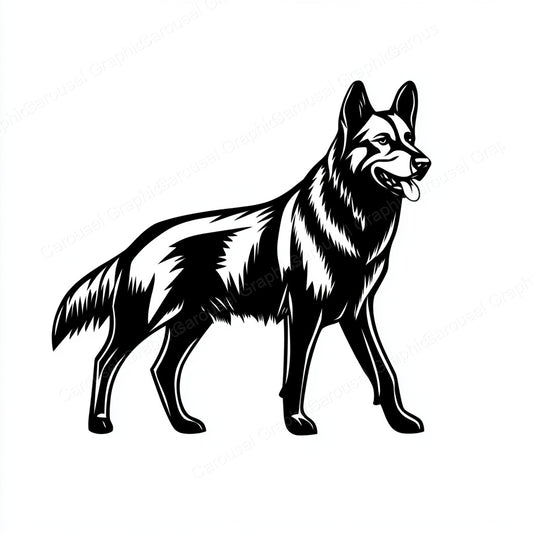 German Shepherd Vector Graphic preview