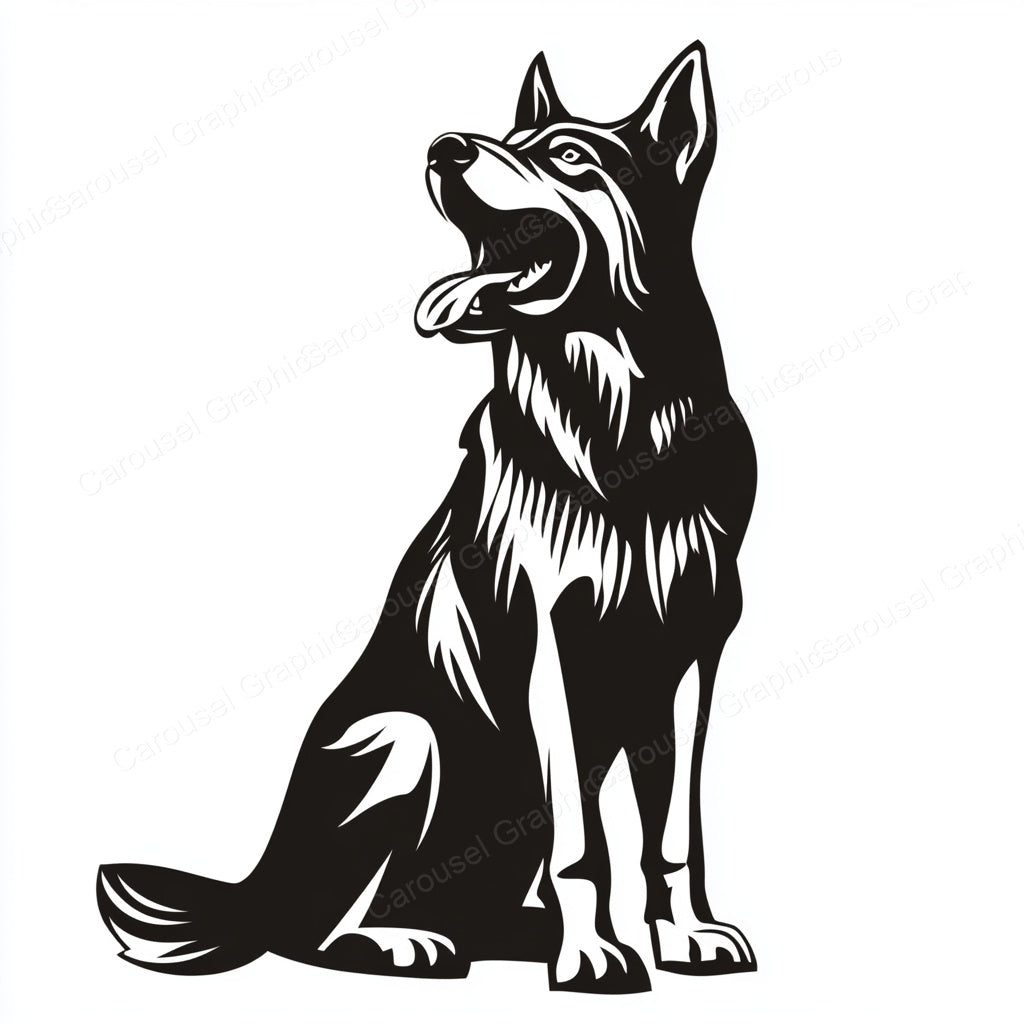 German Shepherd Vector Graphic preview