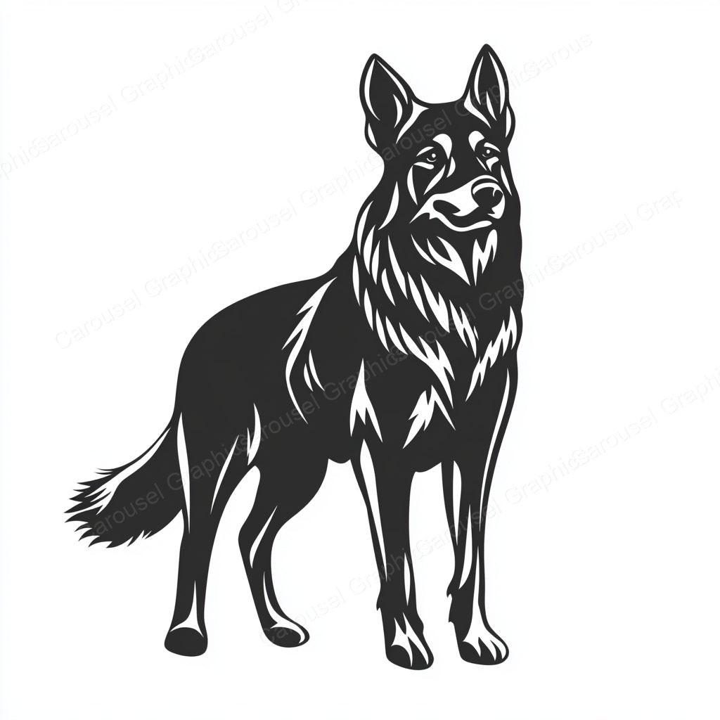 German Shepherd Vector Graphic preview