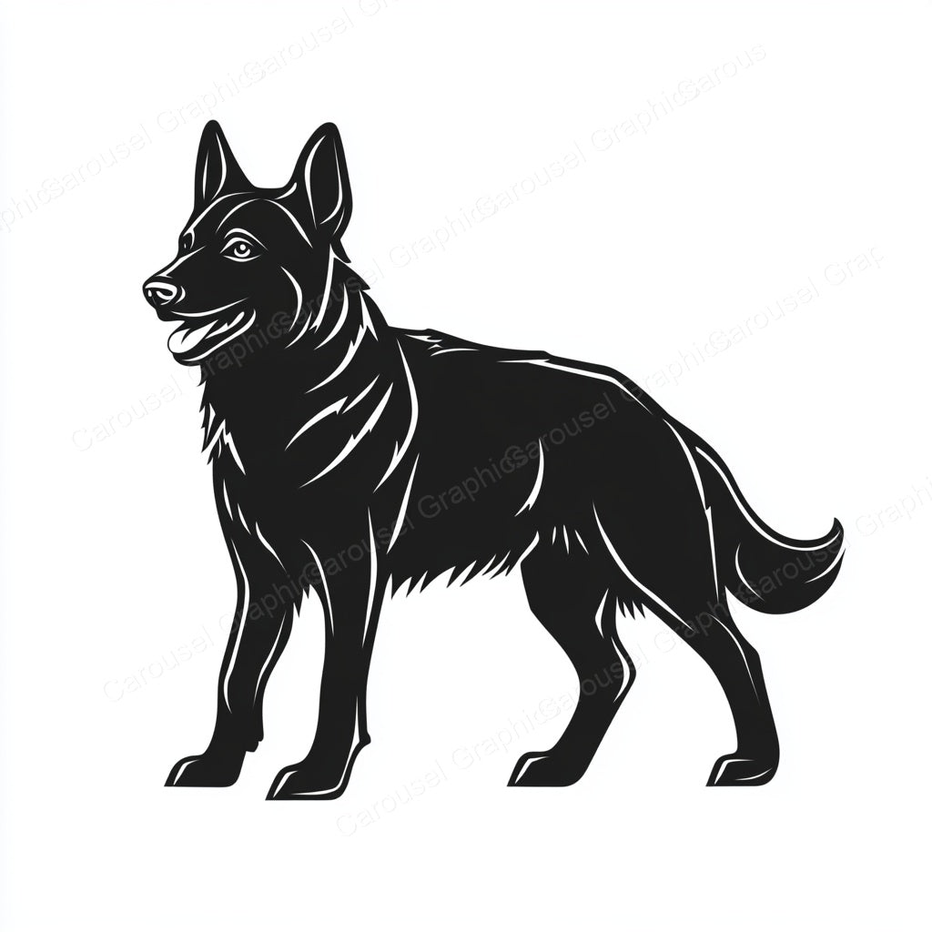 German Shepherd Vector Graphic preview
