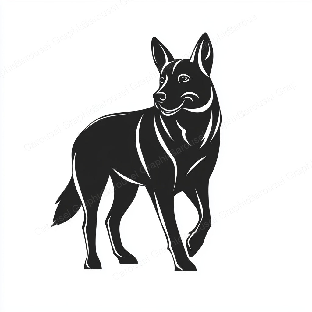 German Shepherd Vector Graphic preview