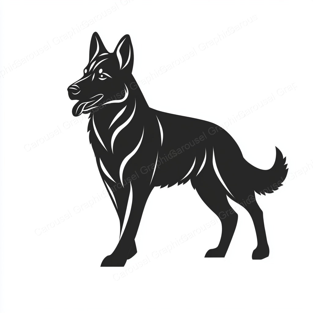 German Shepherd Vector Graphic preview