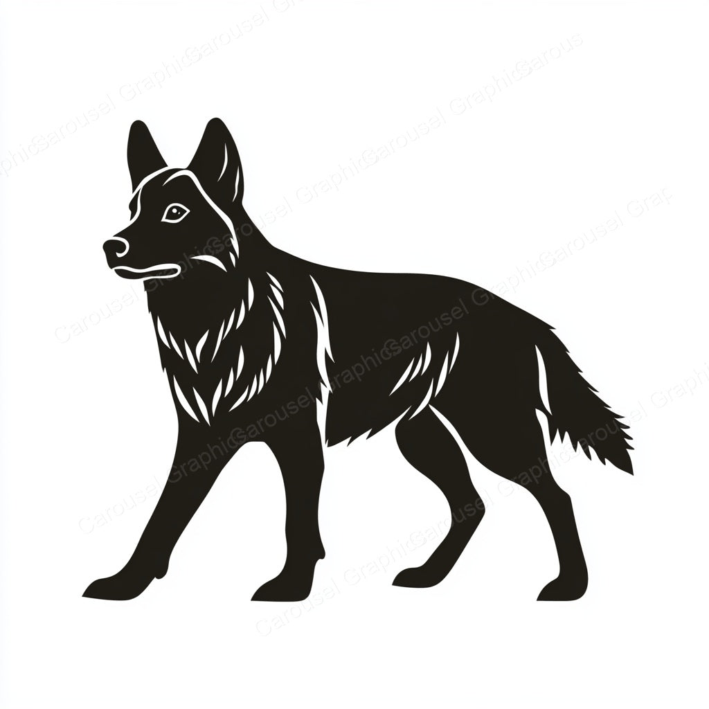German Shepherd Vector Graphic preview