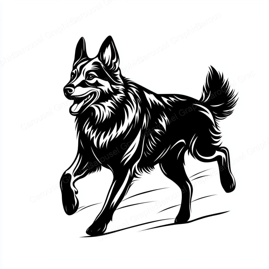 German Shepherd Vector Graphic preview