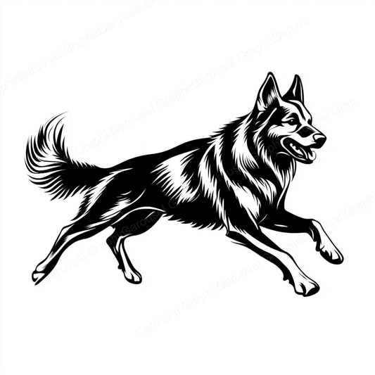 German Shepherd Vector Graphic preview