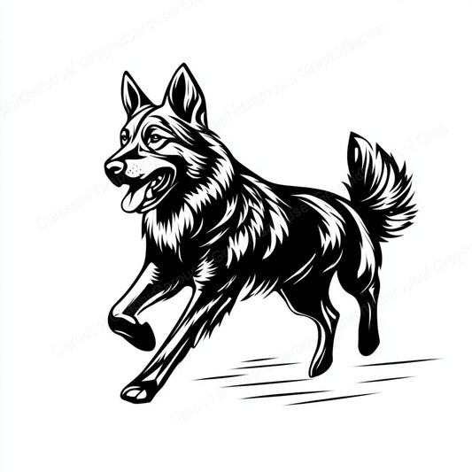 German Shepherd Vector Graphic preview