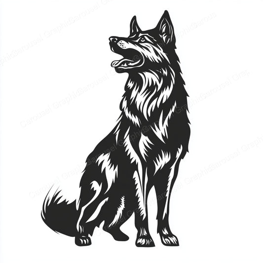 German Shepherd Vector Graphic preview