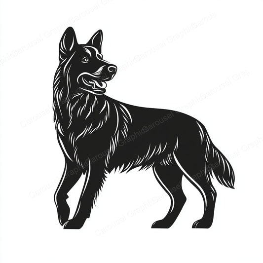 German Shepherd Vector Graphic preview