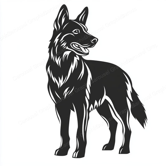 German Shepherd Vector Graphic preview