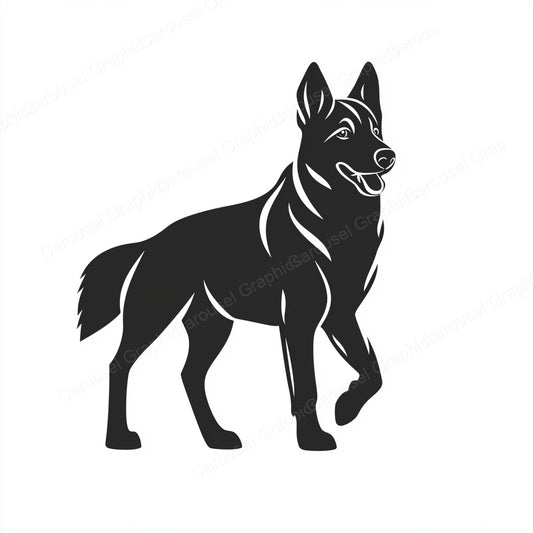 German Shepherd Vector Graphic preview